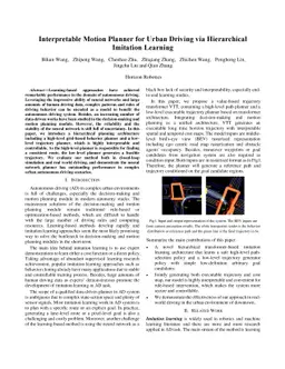 Interpretable Motion Planner for Urban Driving via Hierarchical
  Imitation Learning