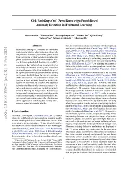 Kick Bad Guys Out! Conditionally Activated Anomaly Detection in Federated Learning with Zero-Knowledge Proof Verification