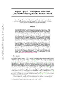 Beyond Myopia: Learning from Positive and Unlabeled Data through
  Holistic Predictive Trends
