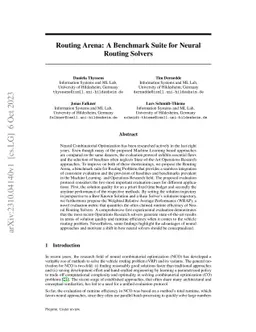 Routing Arena: A Benchmark Suite for Neural Routing Solvers
