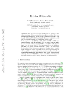 Reviving Meltdown 3a