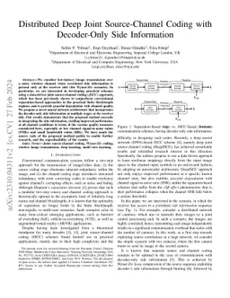 Distributed Deep Joint Source-Channel Coding with Decoder-Only Side
  Information
