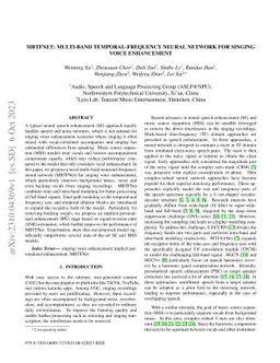 MBTFNet: Multi-Band Temporal-Frequency Neural Network For Singing Voice
  Enhancement