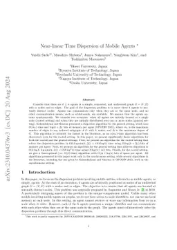 Near-linear Time Dispersion of Mobile Agents