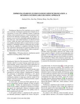 Improving Stability in Simultaneous Speech Translation: A
  Revision-Controllable Decoding Approach