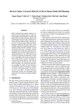 Reverse Chain: A Generic-Rule for LLMs to Master Multi-API Planning