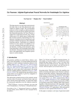 Lie Neurons: Adjoint-Equivariant Neural Networks for Semisimple Lie
  Algebras