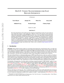 PriViT: Vision Transformers for Fast Private Inference