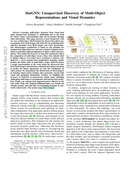 SlotGNN: Unsupervised Discovery of Multi-Object Representations and
  Visual Dynamics