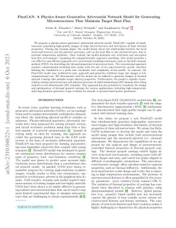 FluxGAN: A Physics-Aware Generative Adversarial Network Model for
  Generating Microstructures That Maintain Target Heat Flux