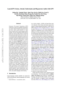 LauraGPT: Listen, Attend, Understand, and Regenerate Audio with GPT