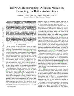 DiffNAS: Bootstrapping Diffusion Models by Prompting for Better
  Architectures