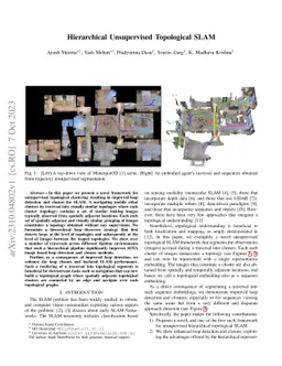 Hierarchical Unsupervised Topological SLAM
