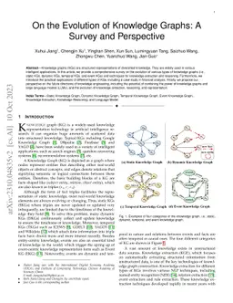 On the Evolution of Knowledge Graphs: A Survey and Perspective