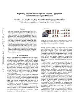 Exploiting Facial Relationships and Feature Aggregation for Multi-Face
  Forgery Detection