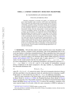 UBSea: A Unified Community Detection Framework