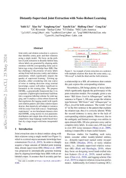 Distantly-Supervised Joint Extraction with Noise-Robust Learning