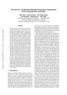 MinPrompt: Graph-based Minimal Prompt Data Augmentation for Few-shot
  Question Answering