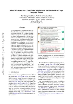 FakeGPT: Fake News Generation, Explanation and Detection of Large
  Language Models