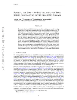 Pushing the Limits of Pre-training for Time Series Forecasting in the
  CloudOps Domain