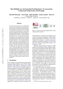 How Reliable Are AI-Generated-Text Detectors? An Assessment Framework
  Using Evasive Soft Prompts
