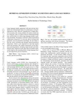 Retrieval-Generation Synergy Augmented Large Language Models