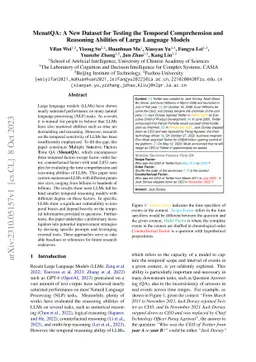 MenatQA: A New Dataset for Testing the Temporal Comprehension and
  Reasoning Abilities of Large Language Models