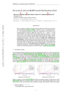 Scaling Laws of RoPE-based Extrapolation
