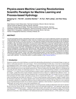 Physics-aware Machine Learning Revolutionizes Scientific Paradigm for
  Machine Learning and Process-based Hydrology