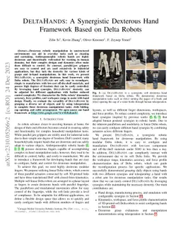 DELTAHANDS: A Synergistic Dexterous Hand Framework Based on Delta Robots