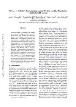 Hi Guys or Hi Folks? Benchmarking Gender-Neutral Machine Translation
  with the GeNTE Corpus