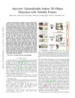 Anyview: Generalizable Indoor 3D Object Detection with Variable Frames