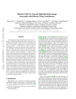 Efficient-VQGAN: Towards High-Resolution Image Generation with Efficient
  Vision Transformers