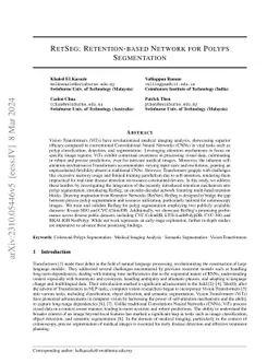 RetSeg: Retention-based Colorectal Polyps Segmentation Network