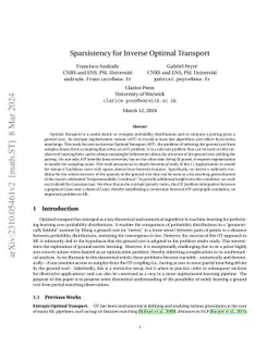 Sparsistency for Inverse Optimal Transport