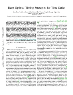 Deep Optimal Timing Strategies for Time Series