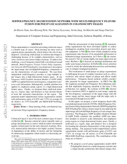 M3FPolypSegNet: Segmentation Network with Multi-frequency Feature Fusion
  for Polyp Localization in Colonoscopy Images