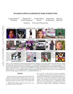 Perceptual Artifacts Localization for Image Synthesis Tasks