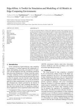 EdgeAISim: A Toolkit for Simulation and Modelling of AI Models in Edge
  Computing Environments