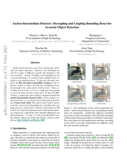 Anchor-Intermediate Detector: Decoupling and Coupling Bounding Boxes for
  Accurate Object Detection