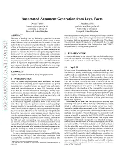 Automated Argument Generation from Legal Facts
