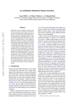An Attribution Method for Siamese Encoders