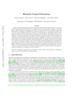 Boosted Control Functions: Distribution generalization and invariance in confounded models
