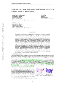 Robust Angular Synchronization via Directed Graph Neural Networks