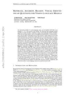 Rephrase, Augment, Reason: Visual Grounding of Questions for
  Vision-Language Models
