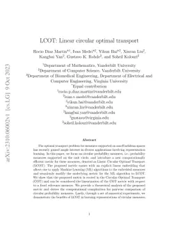 LCOT: Linear circular optimal transport