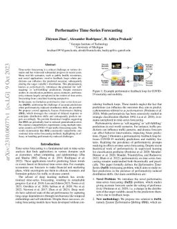 Performative Time-Series Forecasting