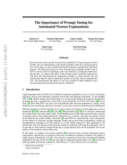 The Importance of Prompt Tuning for Automated Neuron Explanations