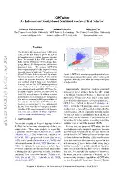 GPT-who: An Information Density-based Machine-Generated Text Detector