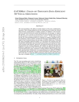 CoT3DRef: Chain-of-Thoughts Data-Efficient 3D Visual Grounding
